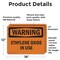 Signmission Ethylene Oxide In Use OSHA Warning Sign, Vinyl Decal, 18in W x 12in L, 2PK OS-2PACK-WS-D-1218-L-12601 - alternate 5